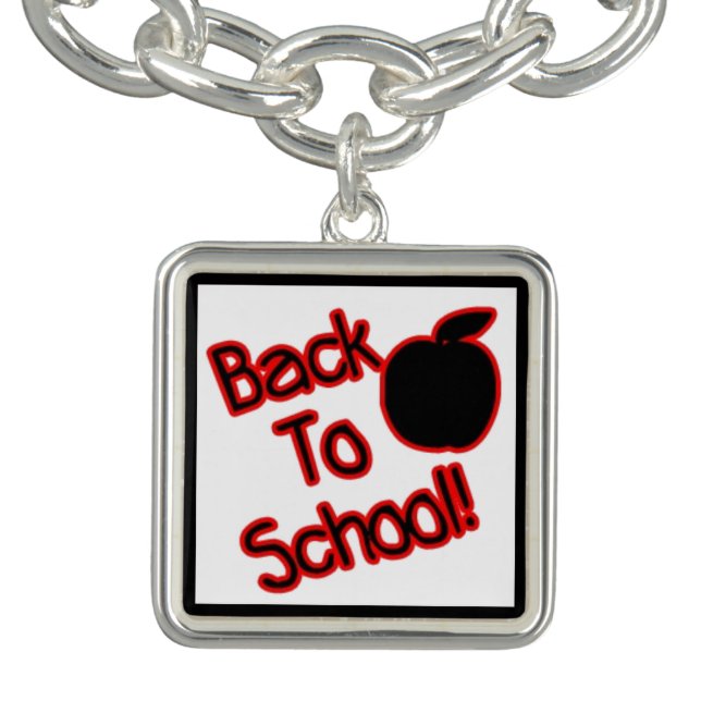 Apple & Back to School - Charm Bracelet (Design)
