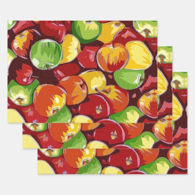 Apple Barrel Wrapping Paper Sheets (Set)