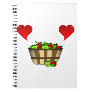 Apple Basket Love Notebook