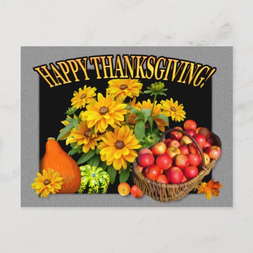 Apple Basket  Thanksgiving Card