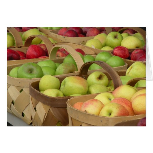 Apple Baskets at Market Cards (Front Horizontal)