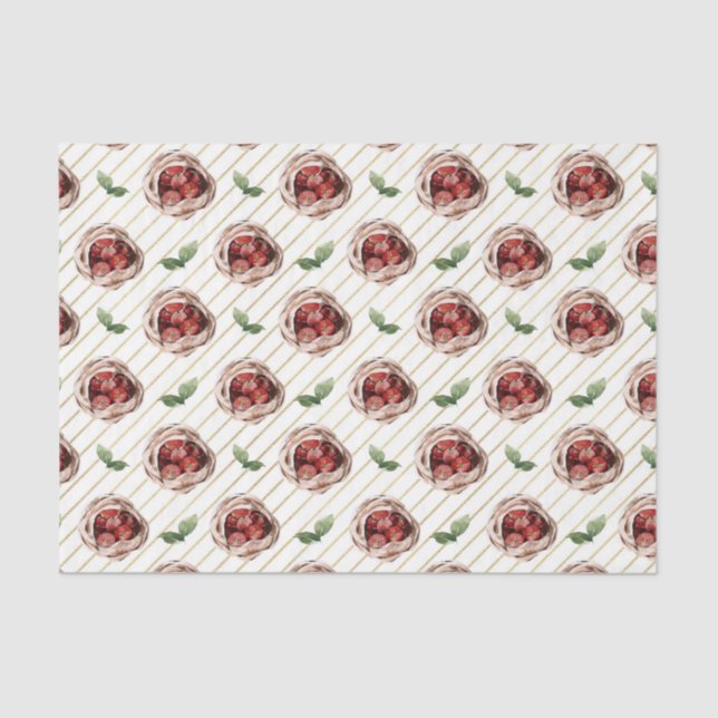 Apple Baskets (Design 54 Yellow/Orange Series) Tissue Paper (Front)