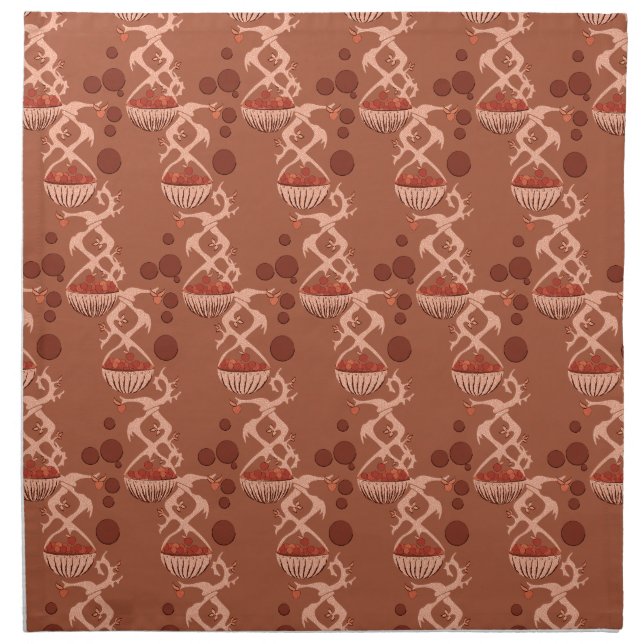 Apple Baskets III Cloth Napkin (Front)