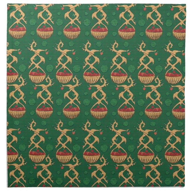 Apple Baskets IV Cloth Napkin (Front)