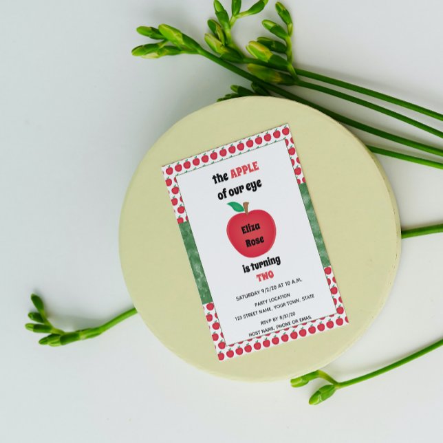 Apple Birthday Invitation (Creator Uploaded)