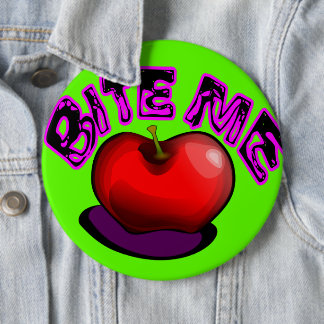 Apple BITE ME Nostalgic Retro 90s Pin