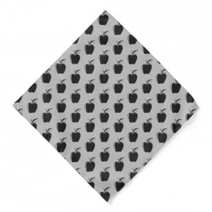 Apple Black Pattern Bandana