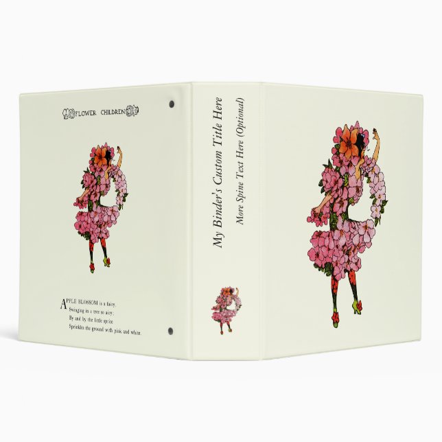 Apple Blossom 3 Ring Binder (Background)