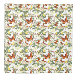 Apple blossom and Butterflies Heritage Images Duvet Cover