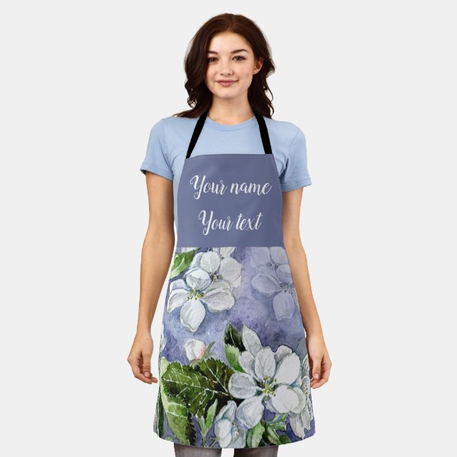 Apple blossom apron (Worn)