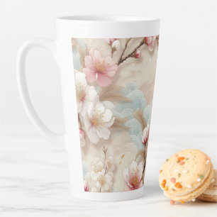 Apple Blossom Branches Latte Mug