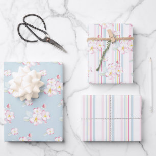 Apple Blossom Collection Wrapping Paper Sheets