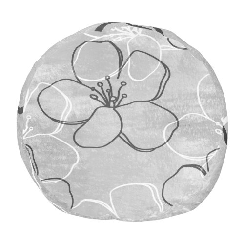 Apple Blossom Dream Abstract Ornament Pouf