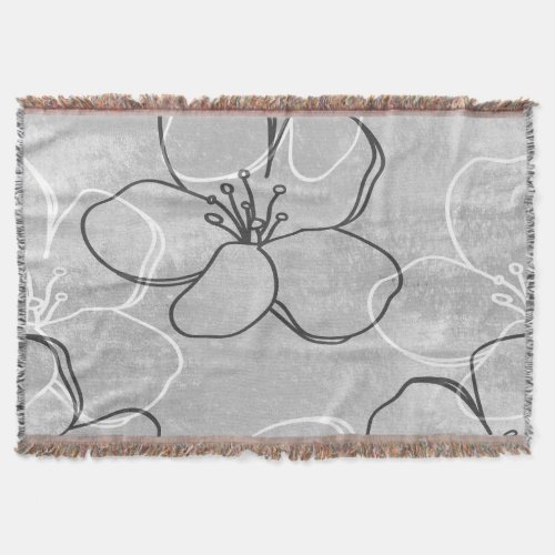 Apple Blossom Dream Abstract Ornament Throw Blanket
