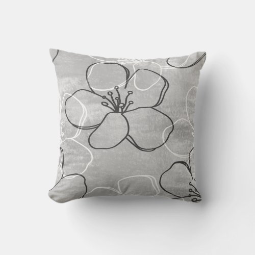 Apple Blossom Dream Abstract Ornament Throw Pillow
