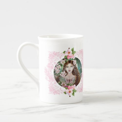Apple blossom fairy mug