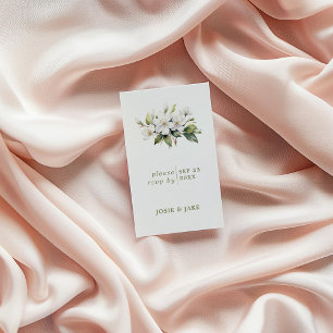 Apple Blossom flower RSVP Enclosure Card