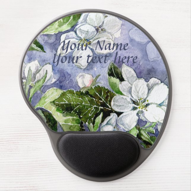 Apple blossom  gel mouse pad (Front)