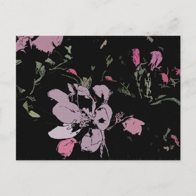 Apple Blossom in Ink Postcard (Front)
