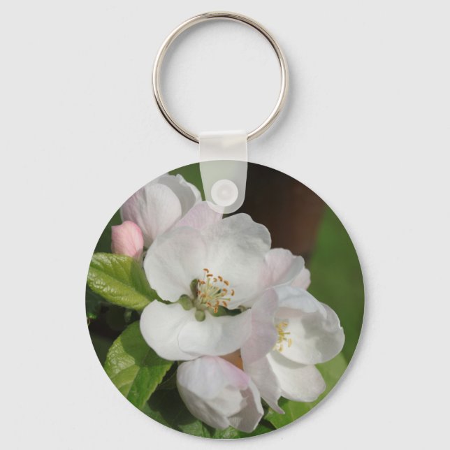 Apple Blossom Keychain (Front)
