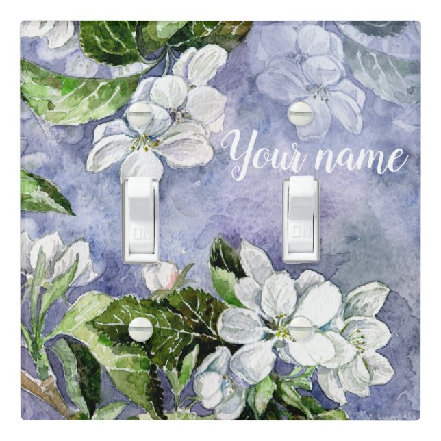 Apple blossom Light Switch Cover (In Situ)
