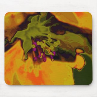 Apple blossom mouse pad