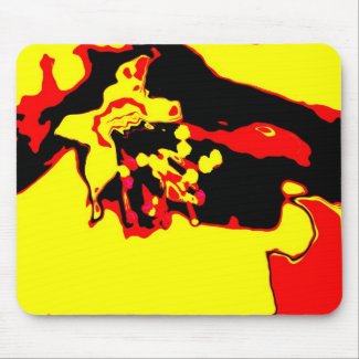 Apple blossom mouse pad