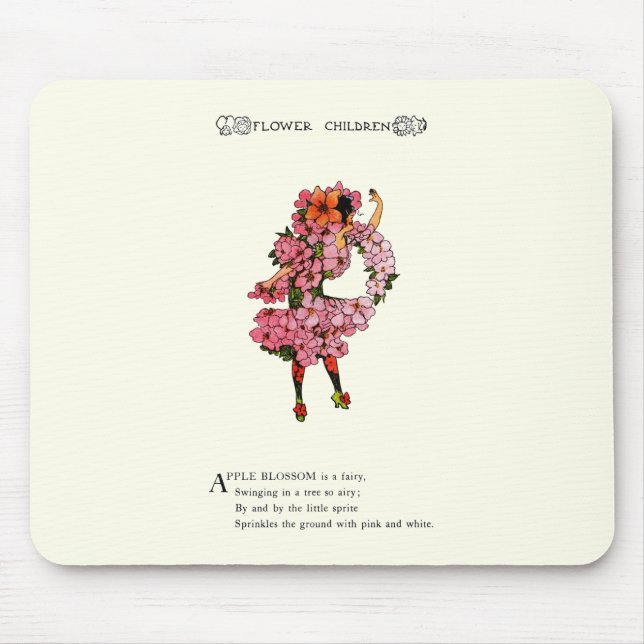 Apple Blossom Mouse Pad (Front)