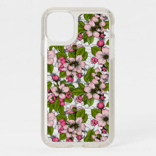 Apple blossom on white speck iPhone 11 case