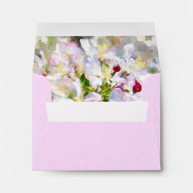 Apple Blossom Painting Envelope (Back (Bottom))