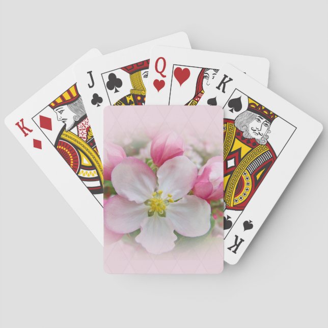 Apple Blossom Time Poker Cards (Back)