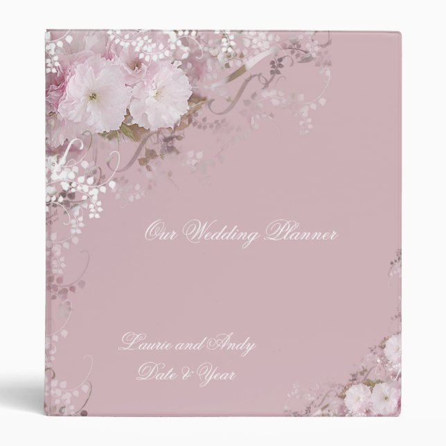 Apple Blossoms 3 Ring Binder (Front)