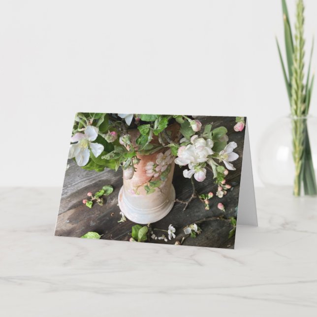 Apple blossoms 5 x 7 card (Front)