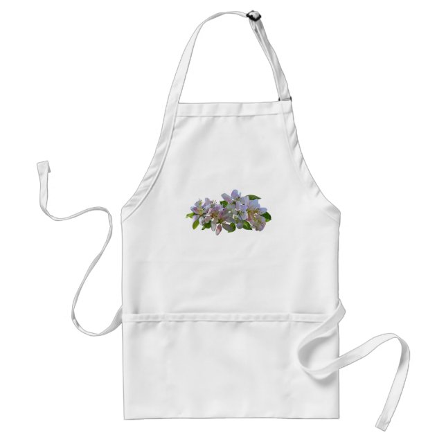 Apple Blossoms Adult Apron (Front)