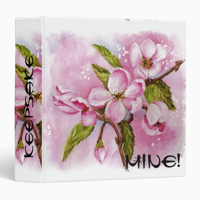 APPLE BLOSSOMS BINDER (Front/Spine)