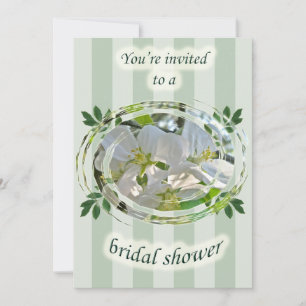 Apple Blossoms Bridal Shower Floral Invitation