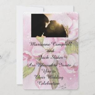 APPLE BLOSSOMS CUSTOMIZABLE WEDDING INVITATION