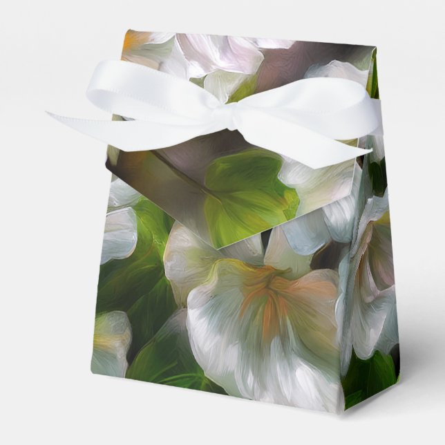 Apple Blossoms Favor Boxes (Front Side)