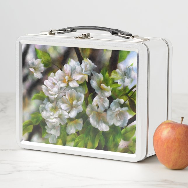 Apple Blossoms Metal Lunch Box (In Situ)
