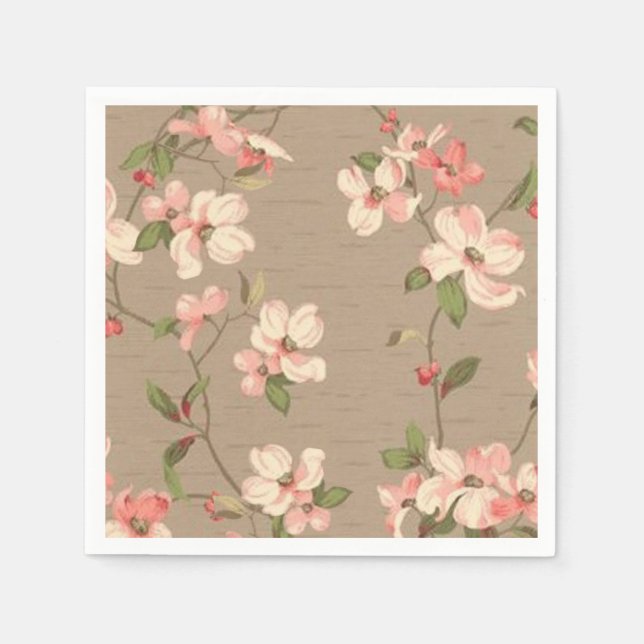 Apple Blossoms Paper Napkins (Front)