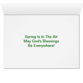 Apple Blossoms & Robin, Spring Cards (Inside Horizontal (Bottom))