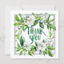 Apple blossoms. Thank You Card