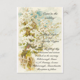 Apple Blossoms Wedding Invitation