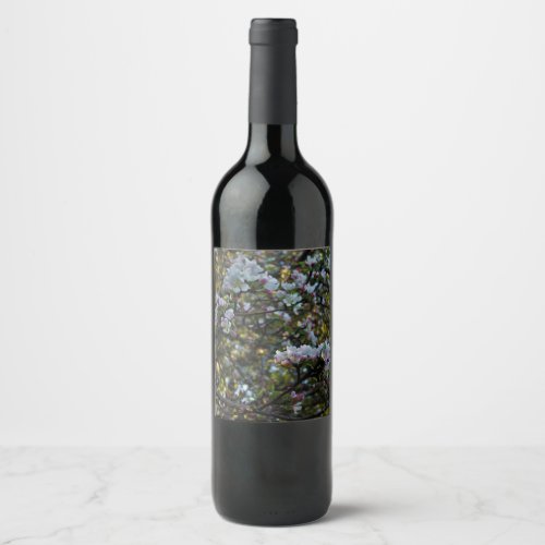 Apple Blossoms Wine Label