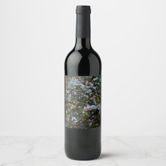 Apple Blossoms Wine Label (Front)