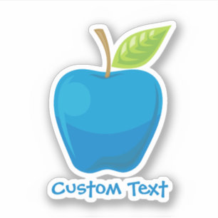 Apple Blue Sticker