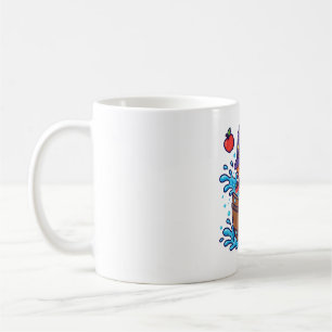 Apple Bobbing Witch Cute Halloween Game Art Coffee Mug