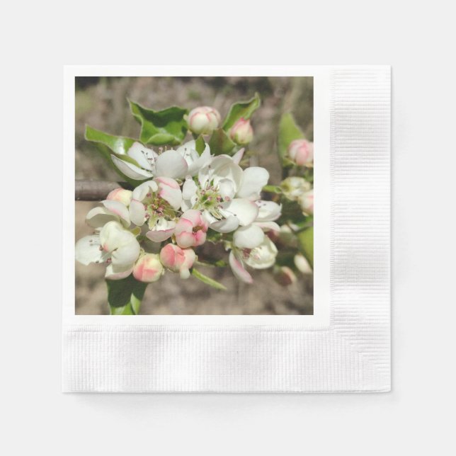Apple buds flower napkins (Front)