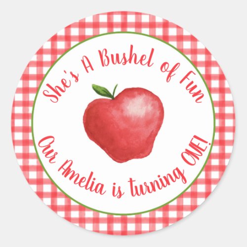 Apple Bushel of Fun Sticker _ Customizable