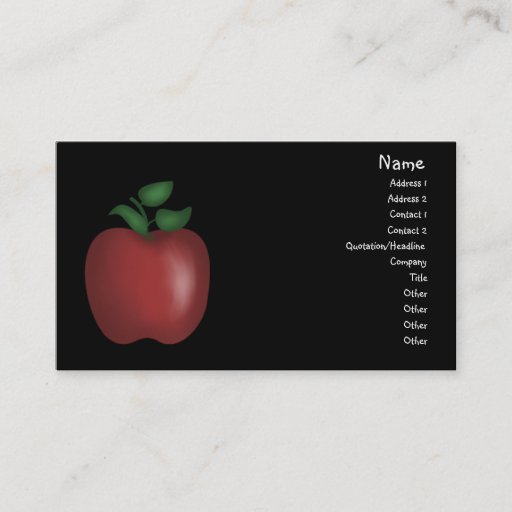 Customizable Apple Business Card